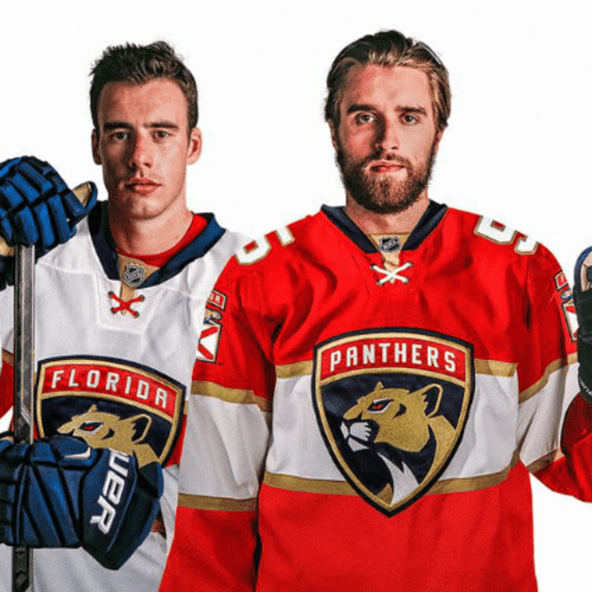 The Florida Panthers wear special warm up jerseys with a Latin Photo  d'actualité - Getty Images