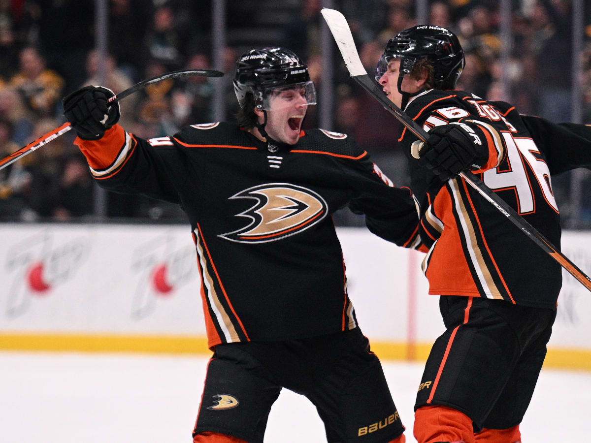 Anaheim Ducks defenseman Jamie Drysdale and center Trevor Zegras News  Photo - Getty Images