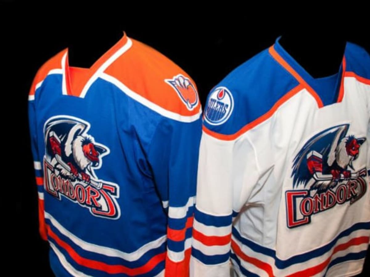 The Condors are wearing these jerseys for Hispanic heritage night tomorrow.  [xpost from /r/hockeyerseys] : r/EdmontonOilers
