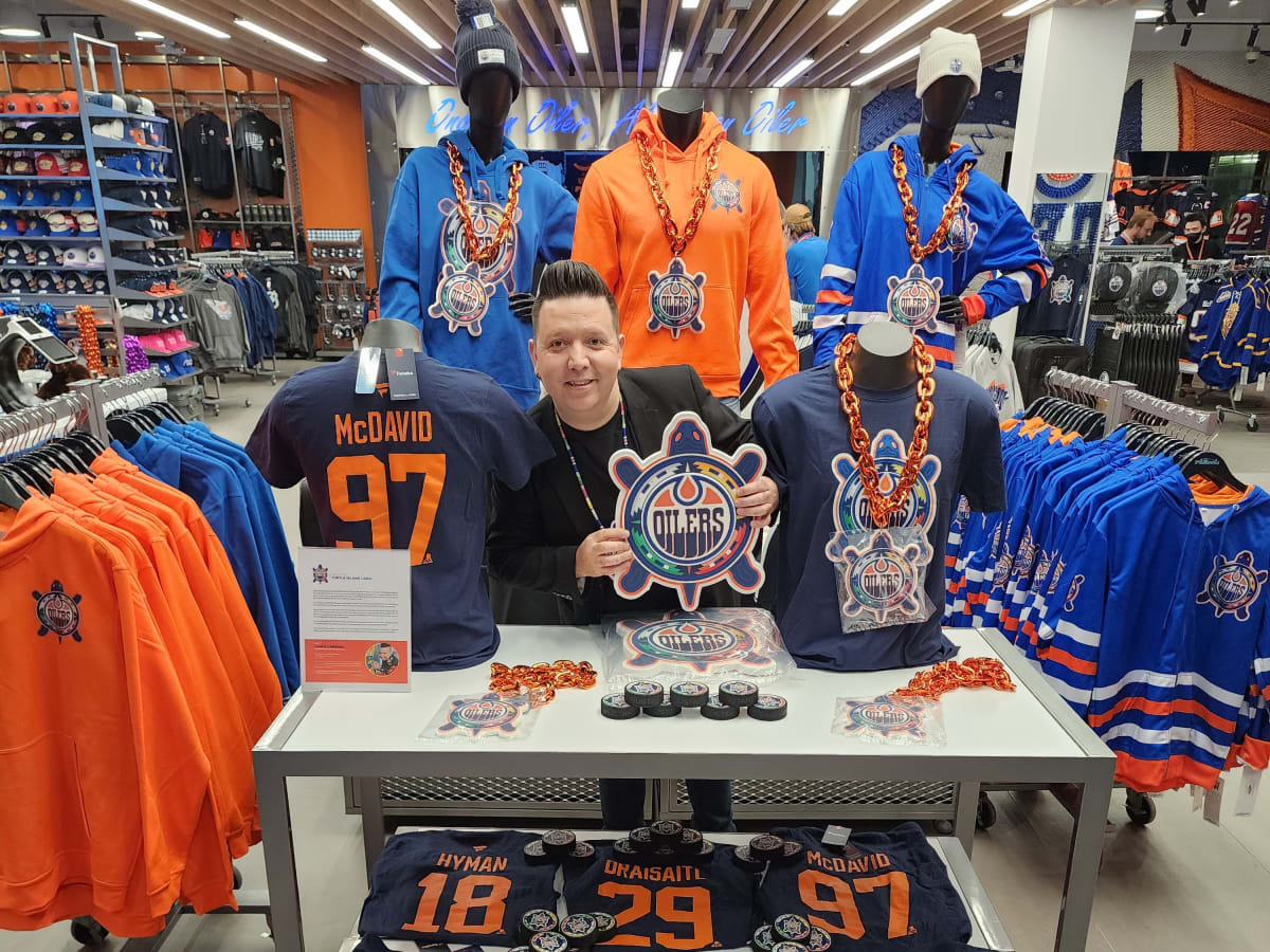 Announcing the winner of our Oilers Jersey contest! Also: make sure you  pick up your Oilers alternate jersey from us from either our Main Store, By United Sport & Cycle