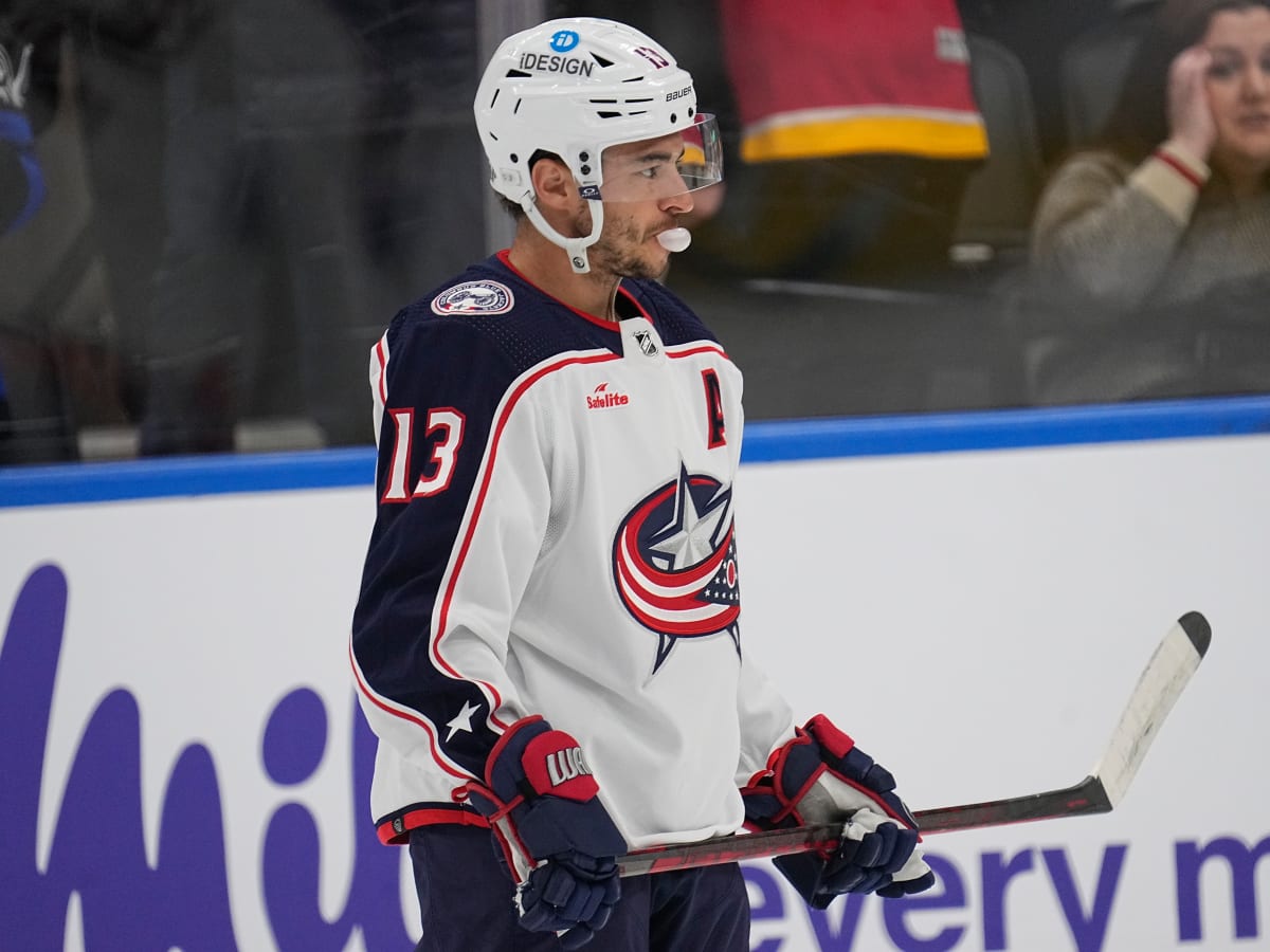 Columbus Blue Jackets left wing Johnny Gaudreau (13) against the