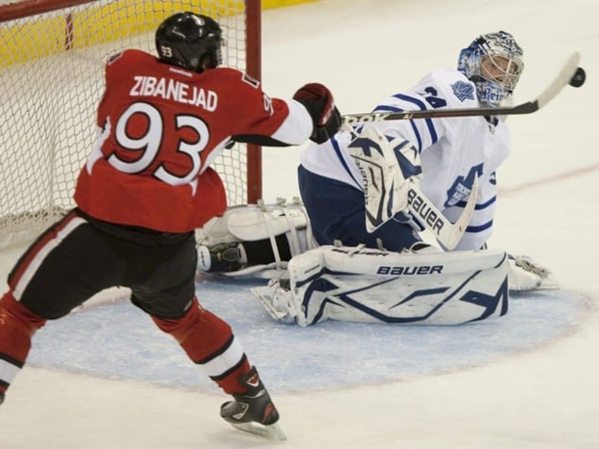 Mika Zibanejad #93 (Ottawa Senators) first NHL goal Jan 30, 2013 (Classic  NHL) 