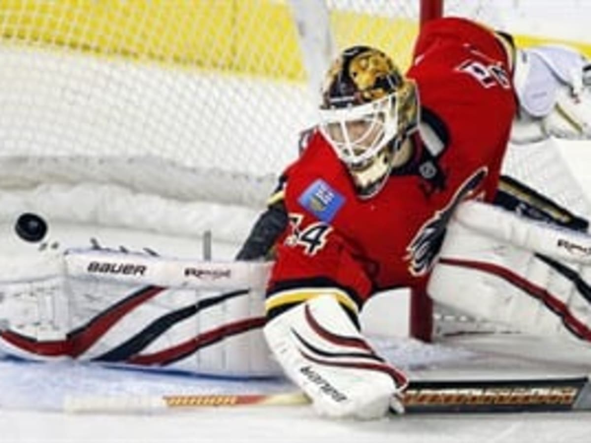 Flames reflect on idea of shrinking goalie equipment to improve NHL scoring
