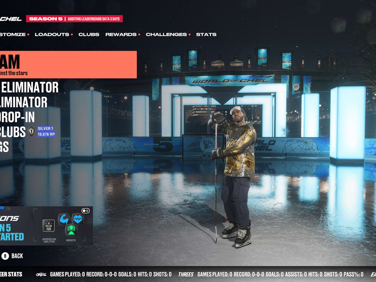 NHL 22 World of Chel revamps loadout system greater customization