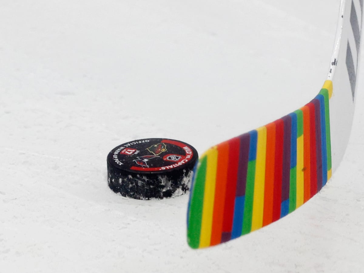 NHL bans players from wrapping sticks with rainbow-colored Pride Tape - Los  Angeles Times