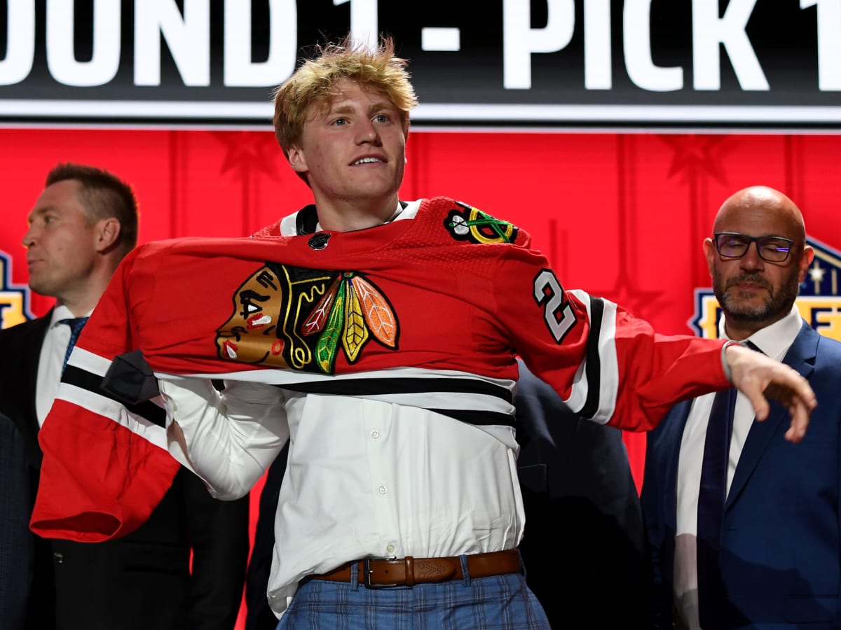 Oliver Moore, Blackhawks "Other" First-Round Pick in 2023, Connects at WJC  - The Chicago Blackhawks News, Analysis and More