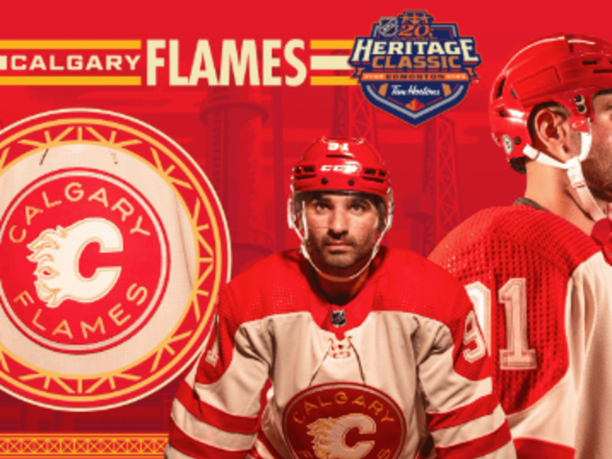 An Early Look At The Heritage Classic Jerseys For The Edmonton Oilers &  Calgary Flames 