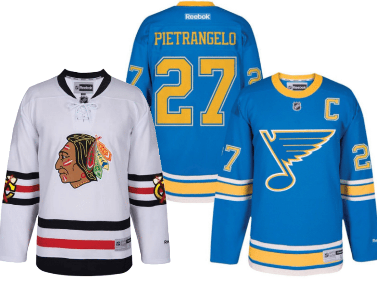 Women's blues store winter classic jersey