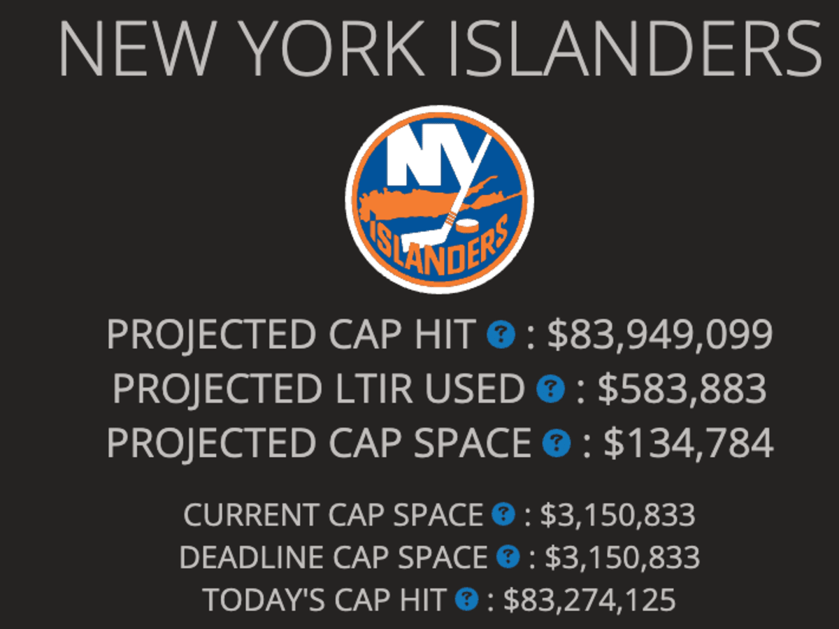 Ny islanders cheap cap friendly