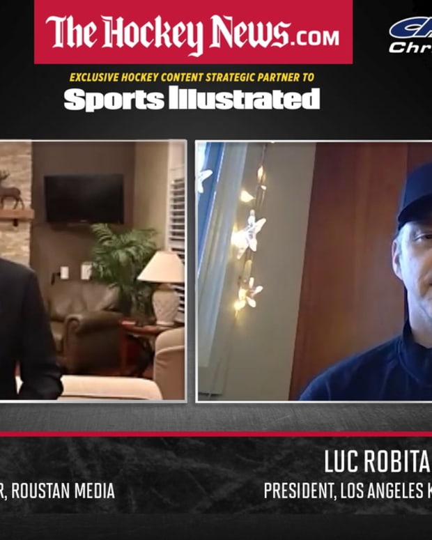 Los Angeles Kings' Luc Robitaille in Conversation with W. Graeme Roustan