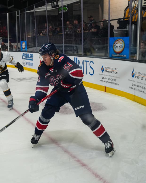 Jaxsin Vaughan of the Regina Pats