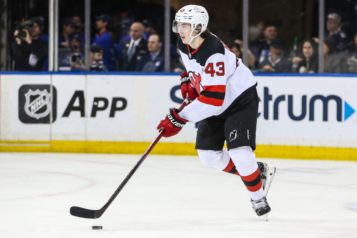 Devils' Luke Hughes Clocked In As Third Fastest Skater At The World