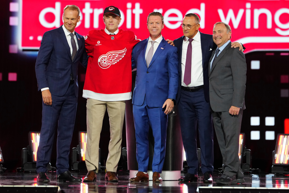 Meet Michael BrandseggNygård Red Wings' First Round Pick from Norway