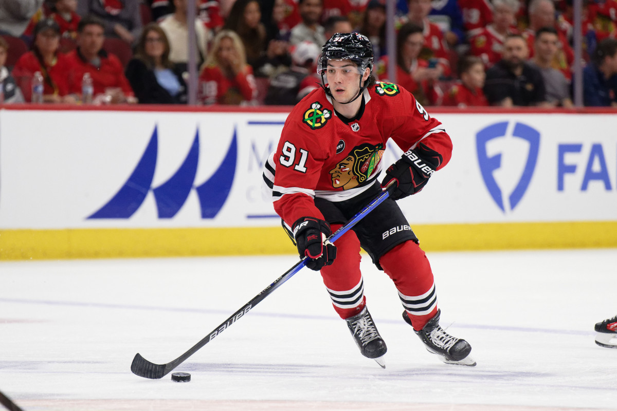 Blackhawks Call Up AHL Star Frank Nazar To Confront Devils - BVM Sports