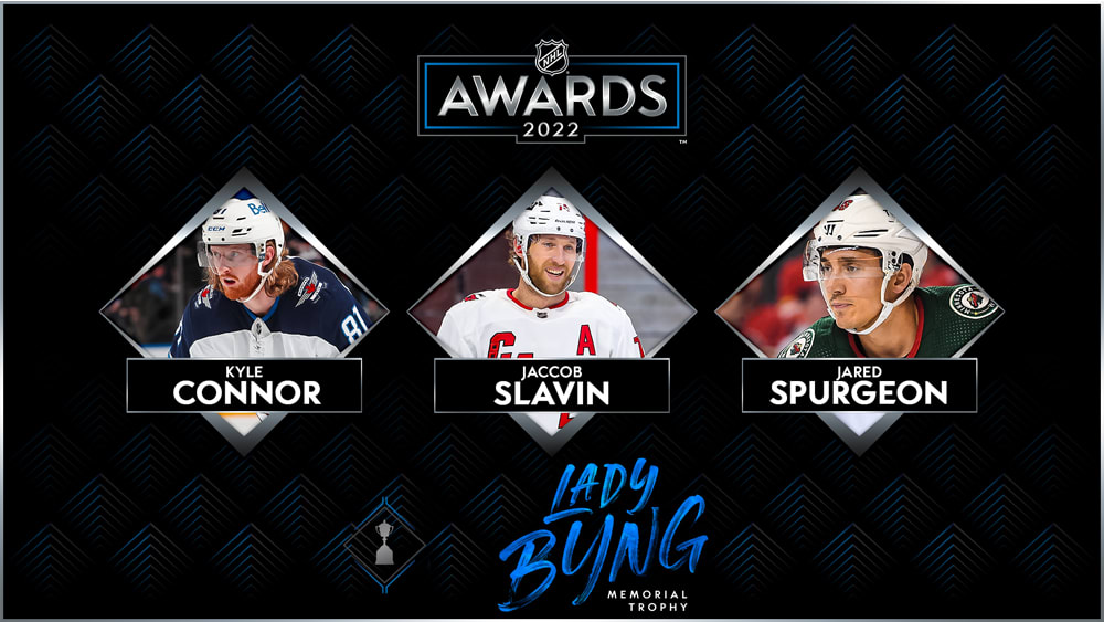 Connor, Slavin, Spurgeon Named 2022 Lady Byng Finalists