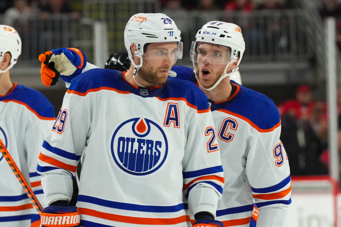 Leon Draisaitl and Connor McDavid