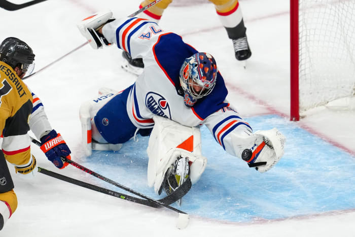 Oilers Goalie Pulls Off Save of the Year - The Hockey News Edmonton ...