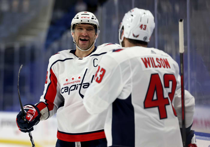 Alex Ovechkin and Tom Wilson