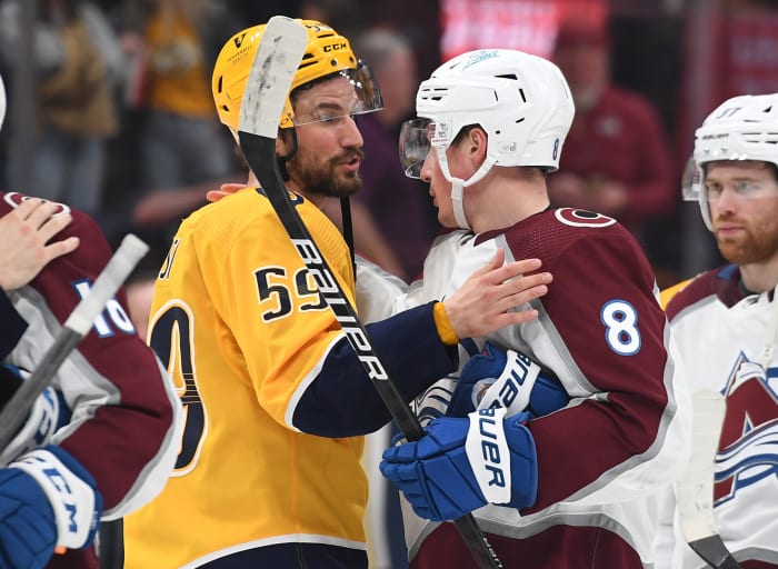 Roman Josi and Cale Makar