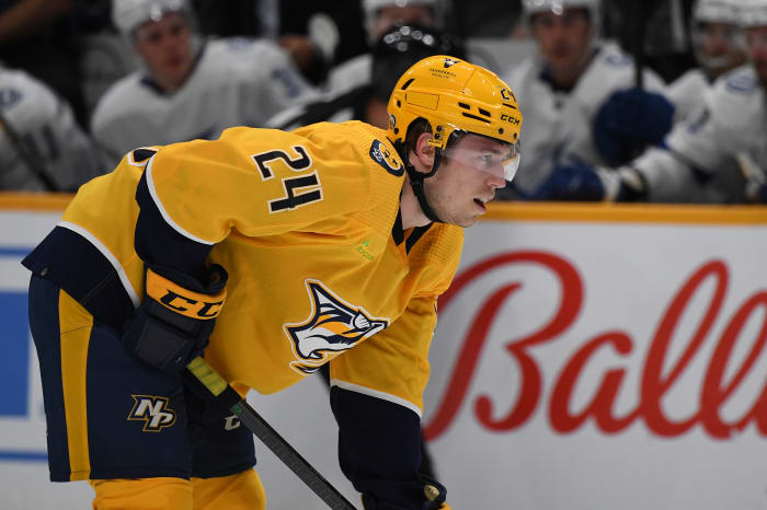 After Carrier Injury, Predators Recall Spencer Stastney - The Hockey ...