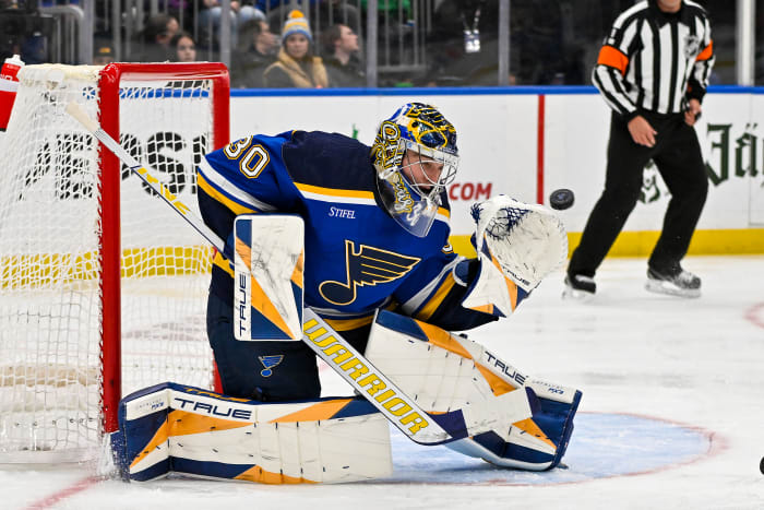 Blues Player Of The Game Vs. Stars: Joel Hofer - The Hockey News St ...