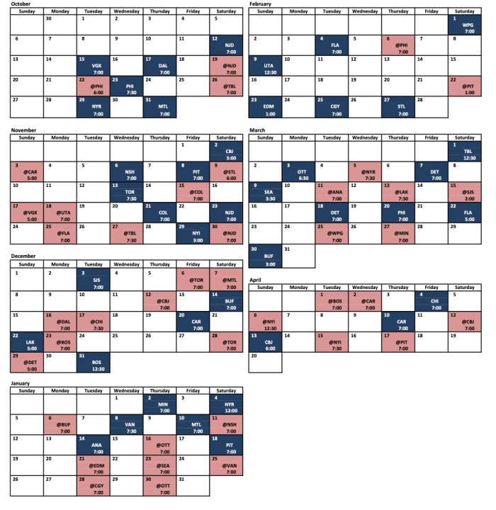 Capitals Release 2024-25 Regular Season Schedule; Key Dates To Watch 