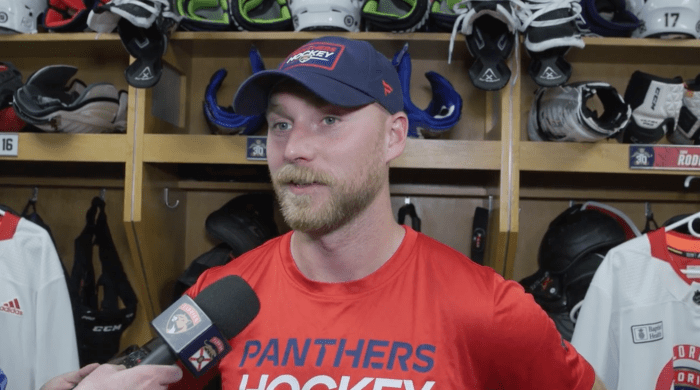 Sam Bennett embracing another grueling Panthers training camp ...