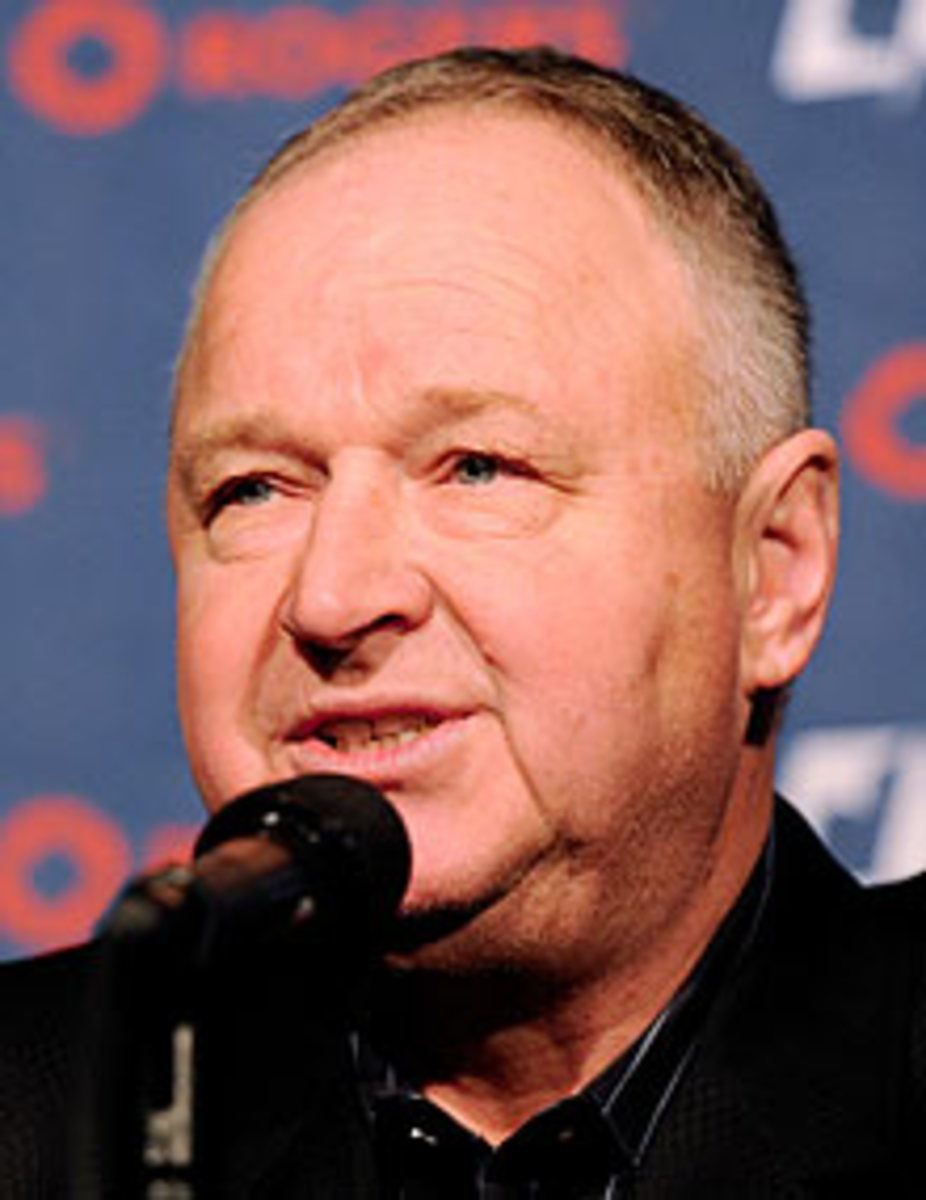 Randy Carlyle was all smiles when introduced to the media as Toronto's new coach on Saturday.