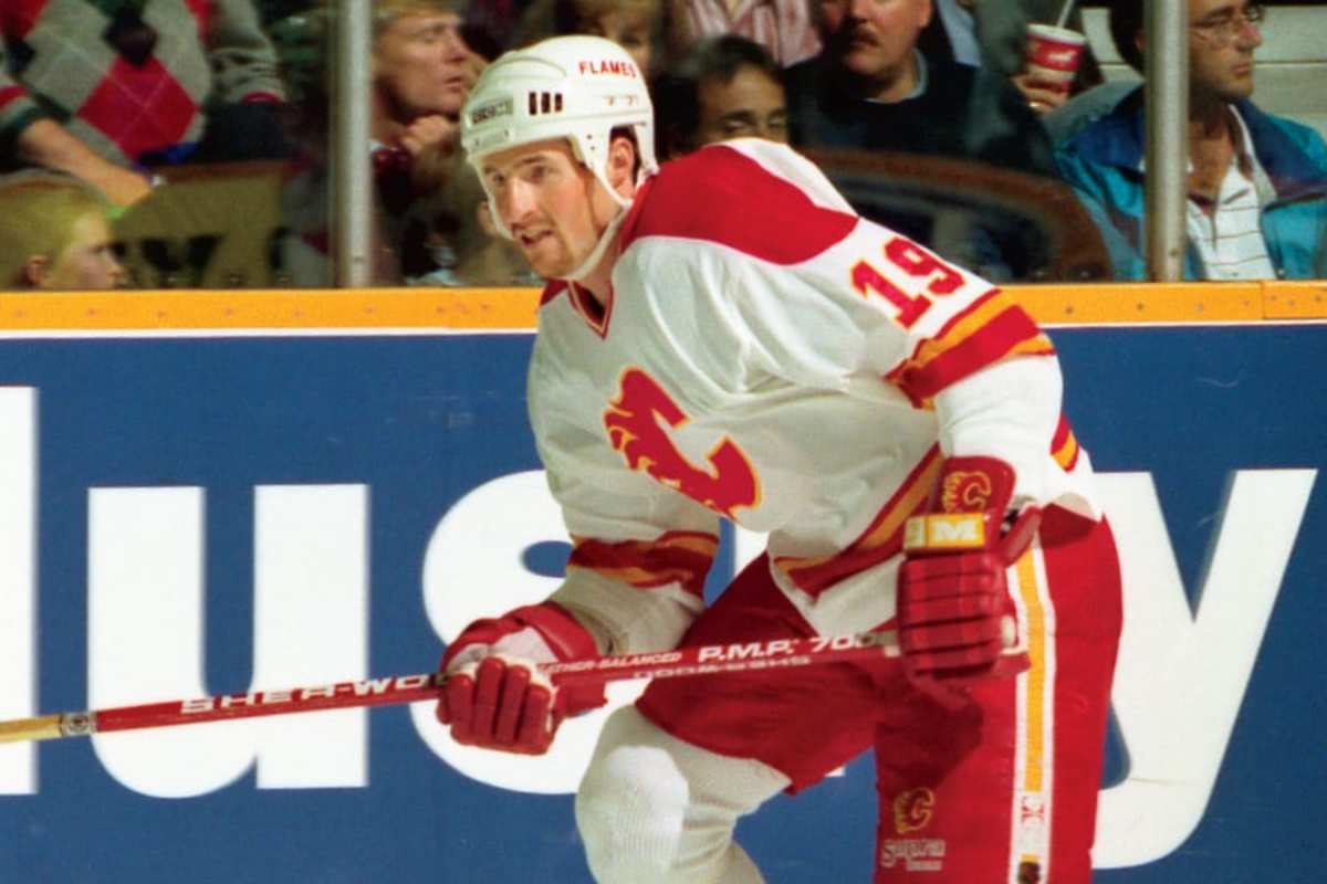 Harkins, an American, was cast as a Soviet player thanks to the skill he developed in the NHL with teams such as the Flames. | Photo via Calgary Flames