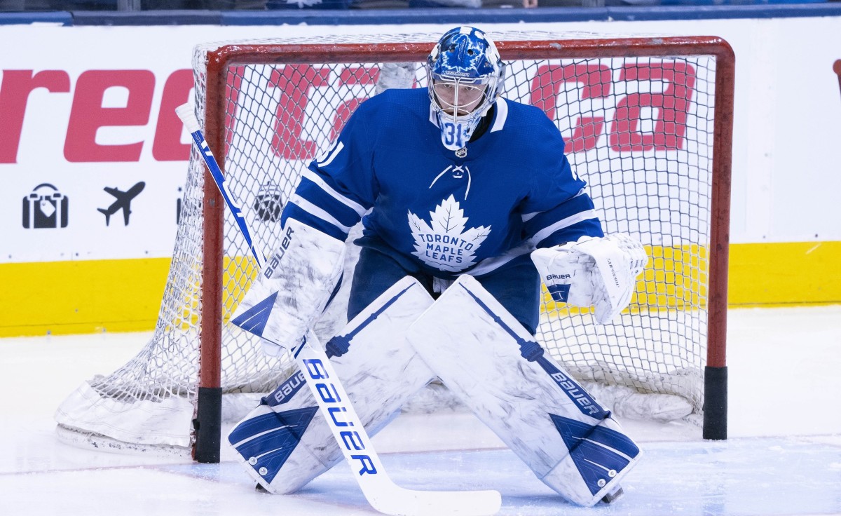 Maple Leafs' Frederik Andersen hurt in Olympic qualifier