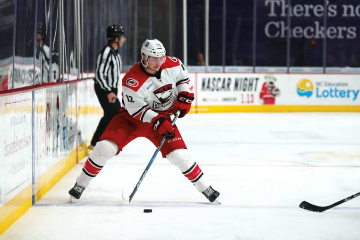 Hurricanes prospect Gauthier learning to earn his keep in the AHL - The ...