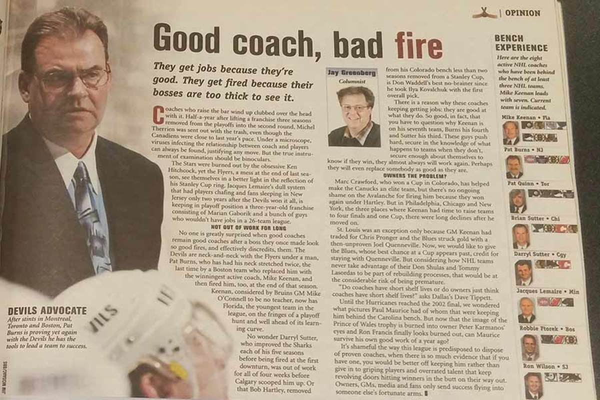 Throwback Thursday: When good NHL coaches were being recycled - TheHockeyNews