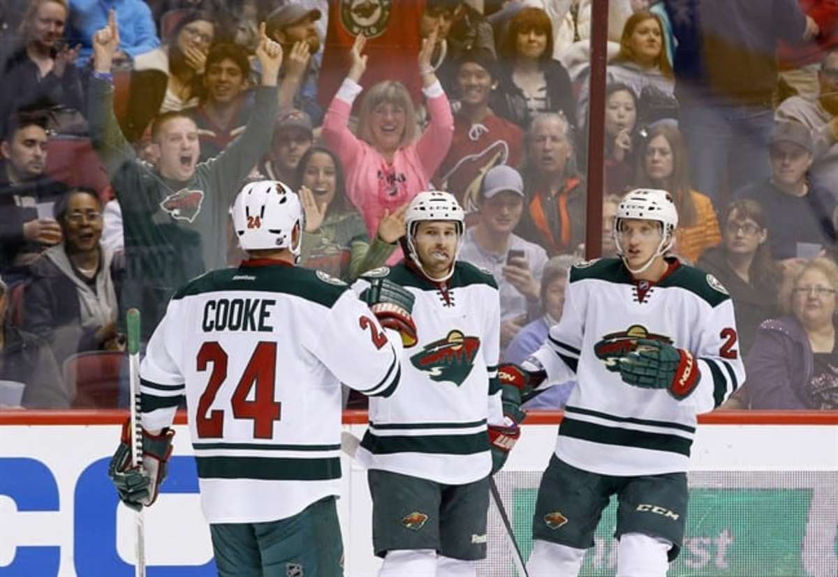 Fontaine Scores 3 Goals, Backstrom Stops 39 Shots In Wild's 4-1 Win ...