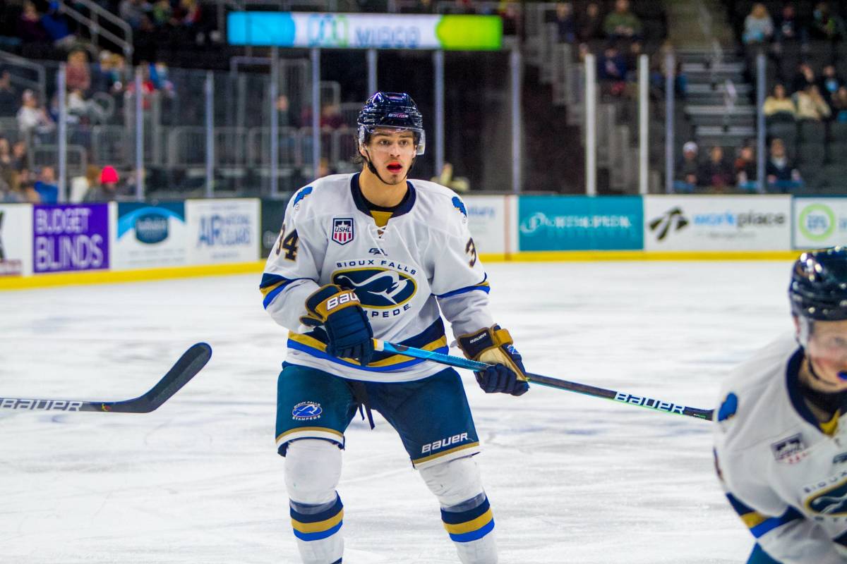 Cole Sillinger. Photo courtesy Sioux Falls Stampede.