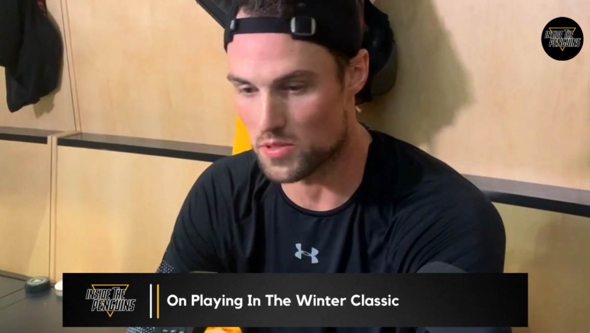Kris Letang Pittsburgh Penguins signed 8x10 Hair Down Winter Classic