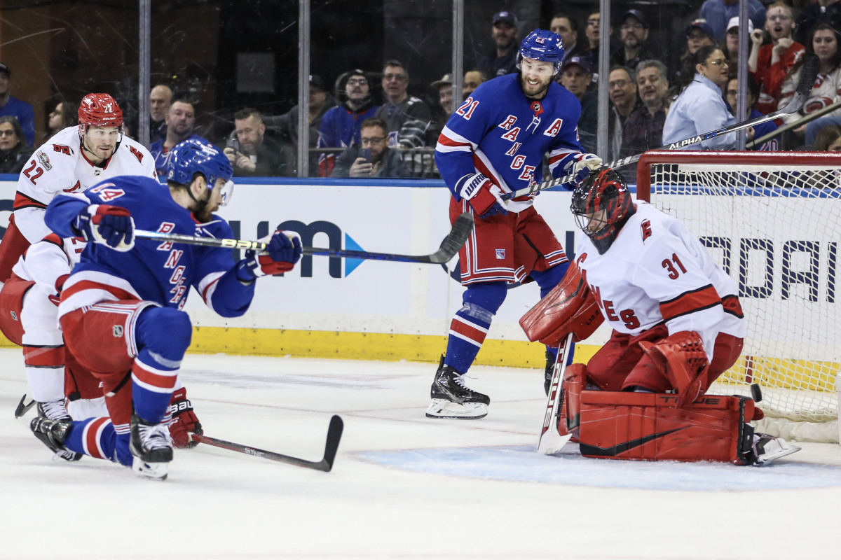 New York Rangers Await First-Round Opponent Devils or Hurricanes