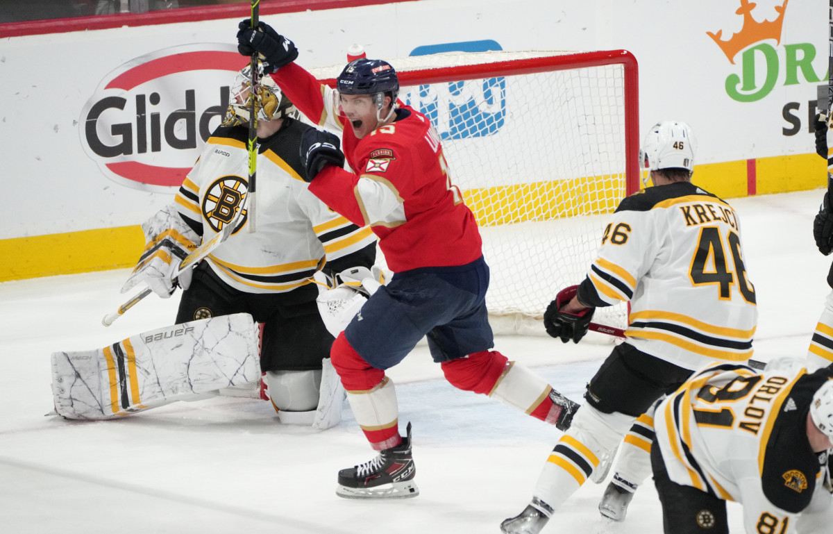 Linus Ullmark Scores Crazy Goalie Goal in Boston Bruins Win