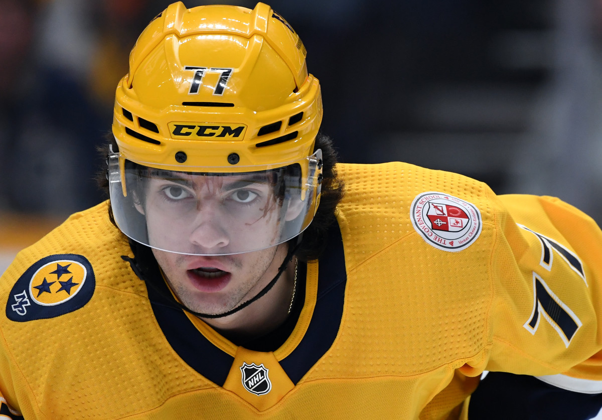 Nashville Predators center Thomas Novak (82) plays against the Boston  Bruins during the first period of an NHL hockey game Thursday, Dec. 2,  2021, in Nashville, Tenn. (AP Photo/Mark Zaleski Stock Photo - Alamy