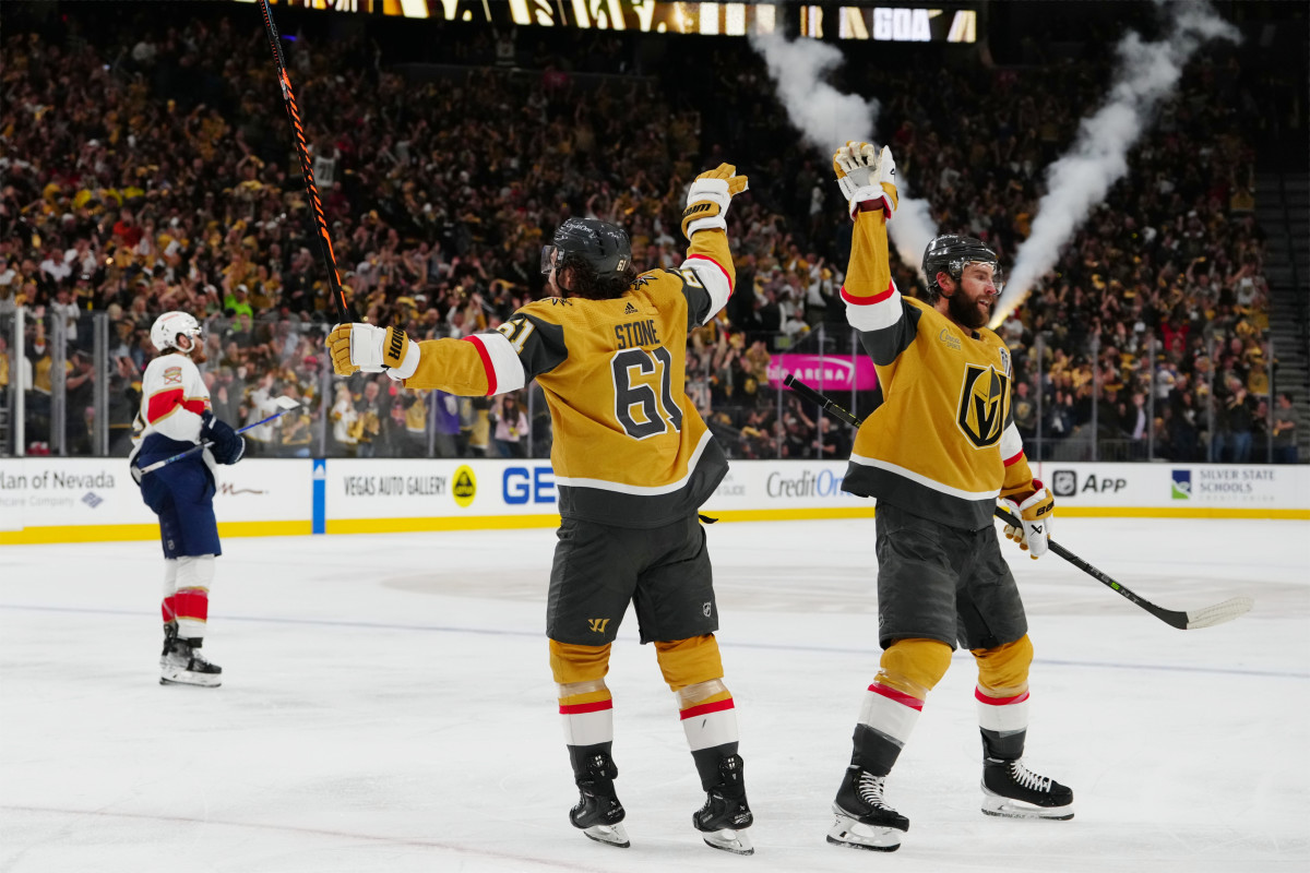 Stanley Cup final: Vegas Golden Knights put seven past Florida to