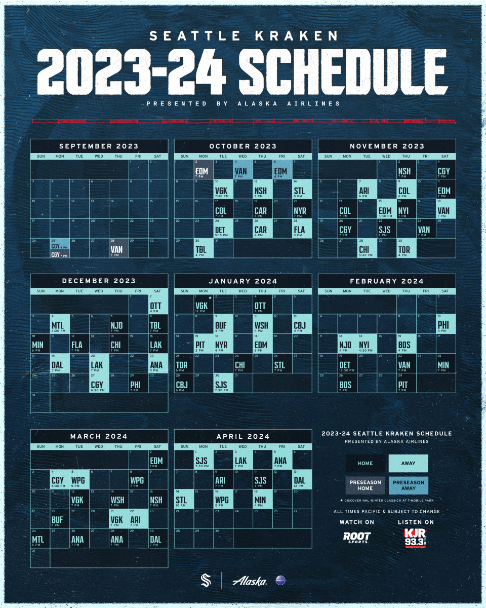 Seattle Kraken 2022, 2023 Season ~