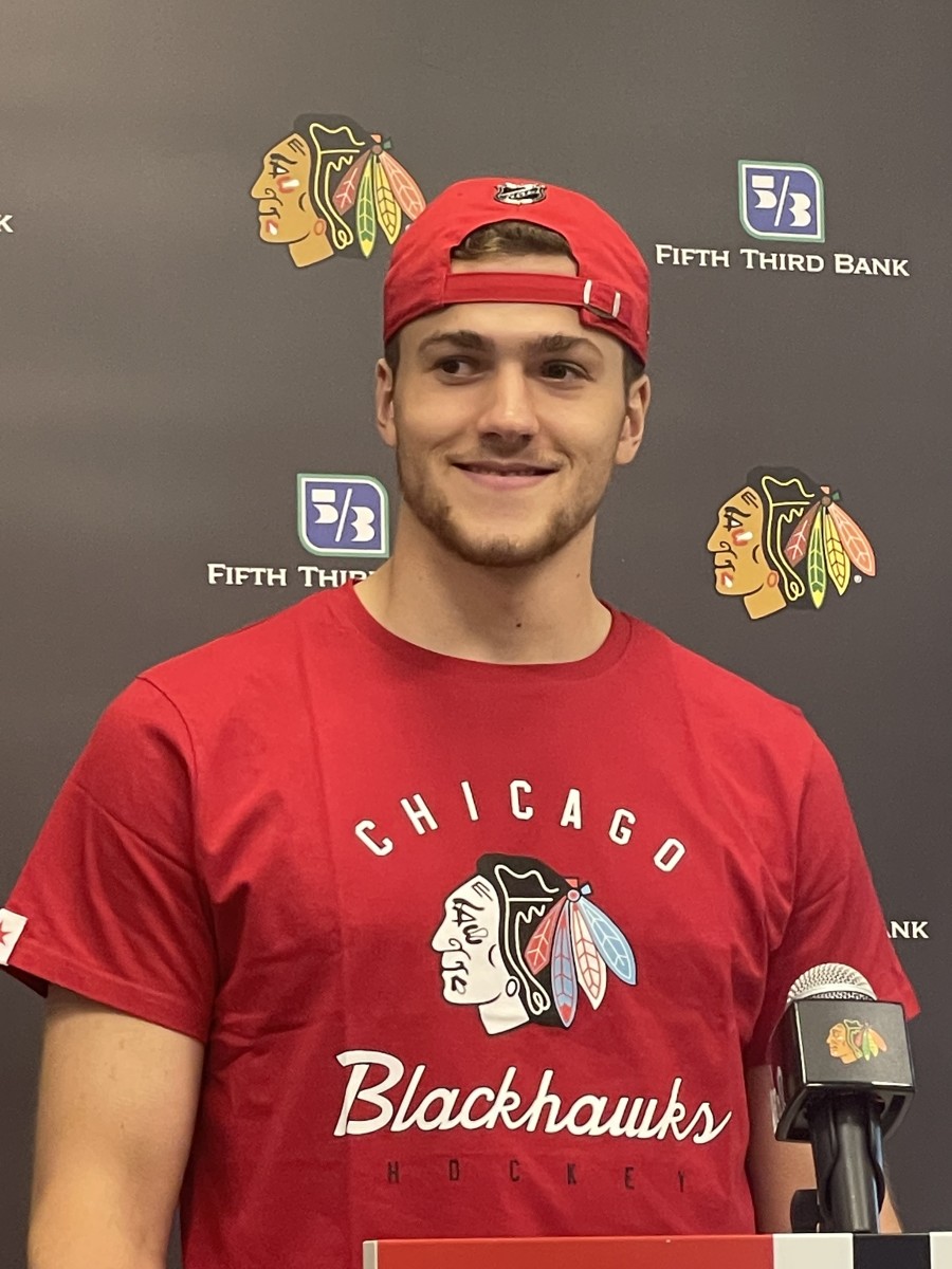 Blackhawks just took down a Tweet showing the new players' jerseys