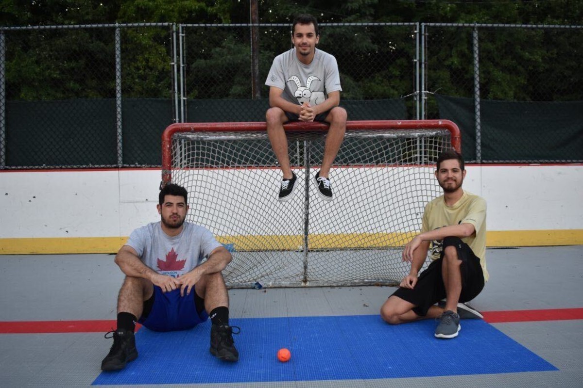 The founders of the NBHL: Anthony Sanrocco (left), TJ Janus (center) and Gianni Sanrocco (right) of Marlton, N.J.
