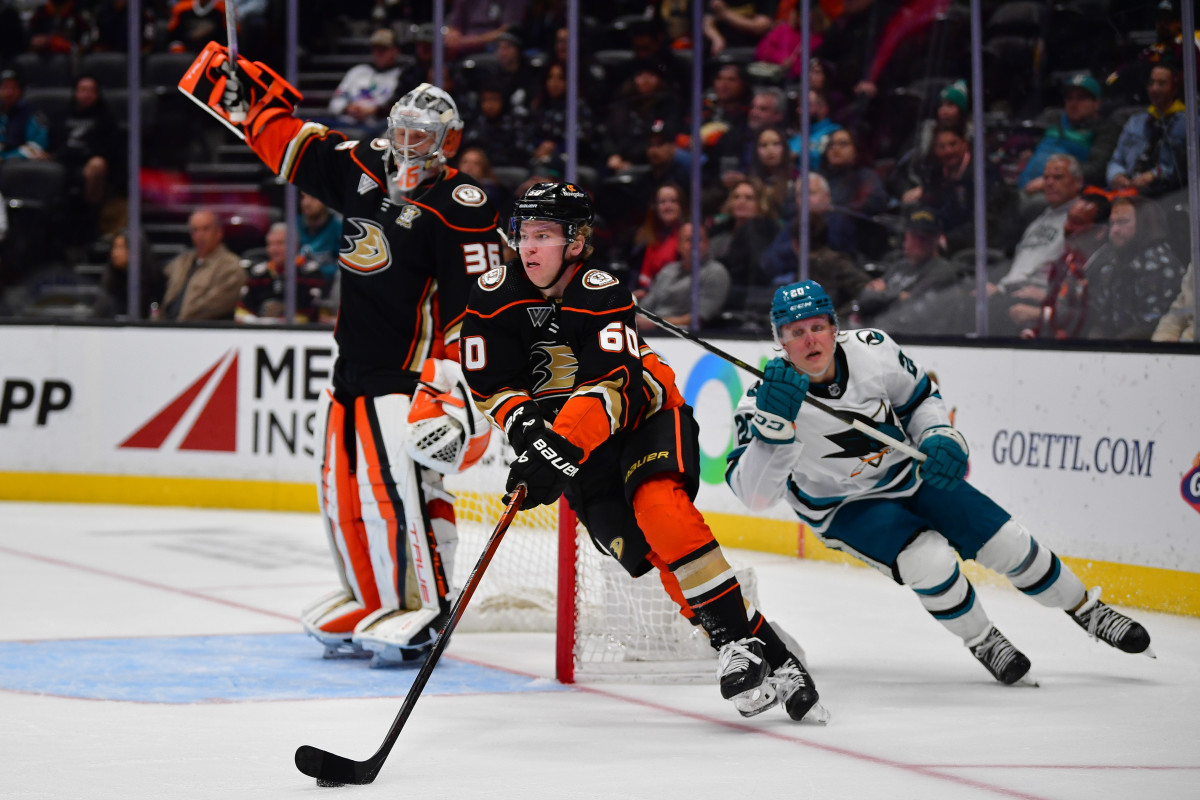Ducks defenseman Jackson LaCombe making strides in first NHL season ...
