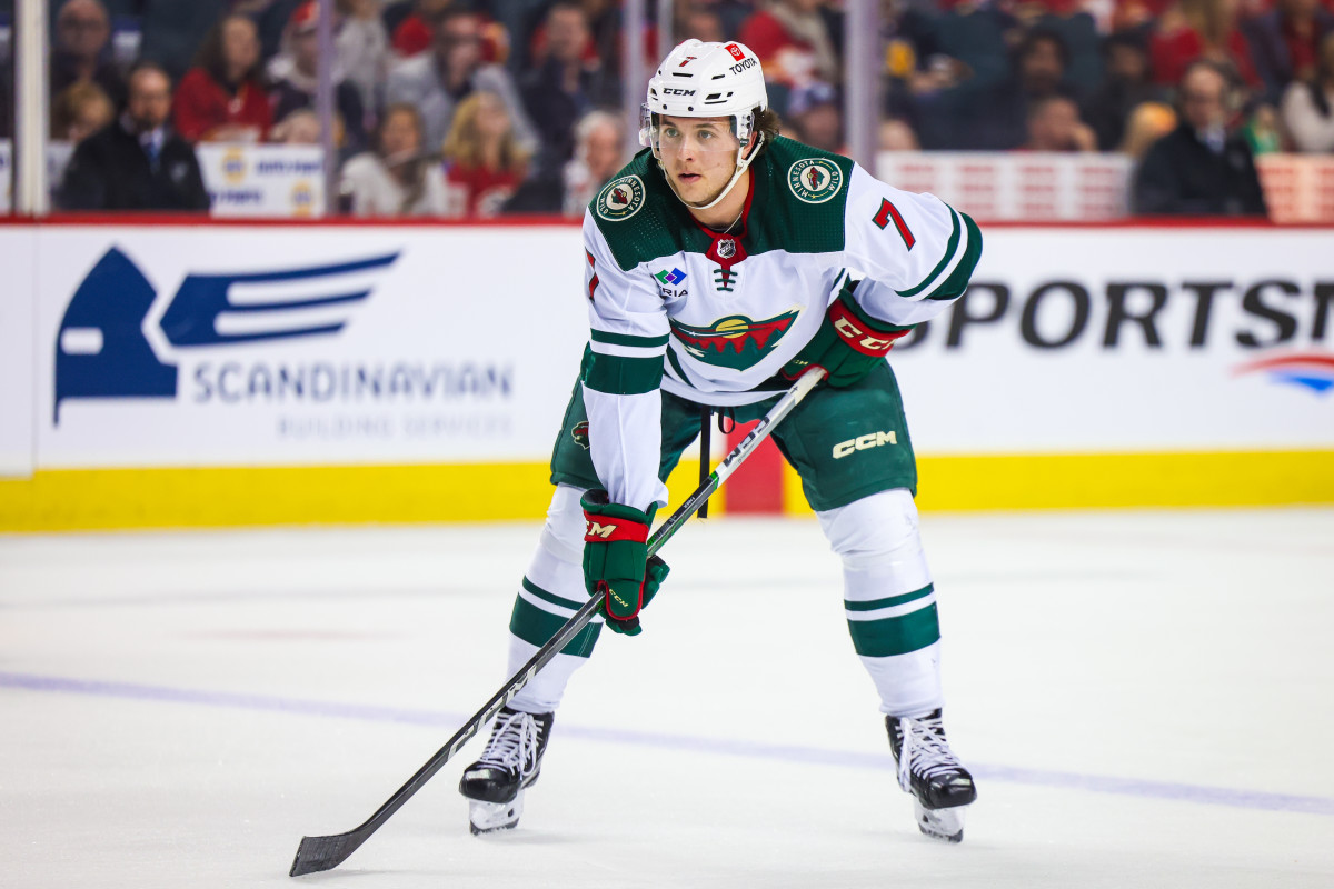 Faber ties Wild franchise record for most points as a Rookie defenseman -  The Hockey News Minnesota Wild News, Analysis and More