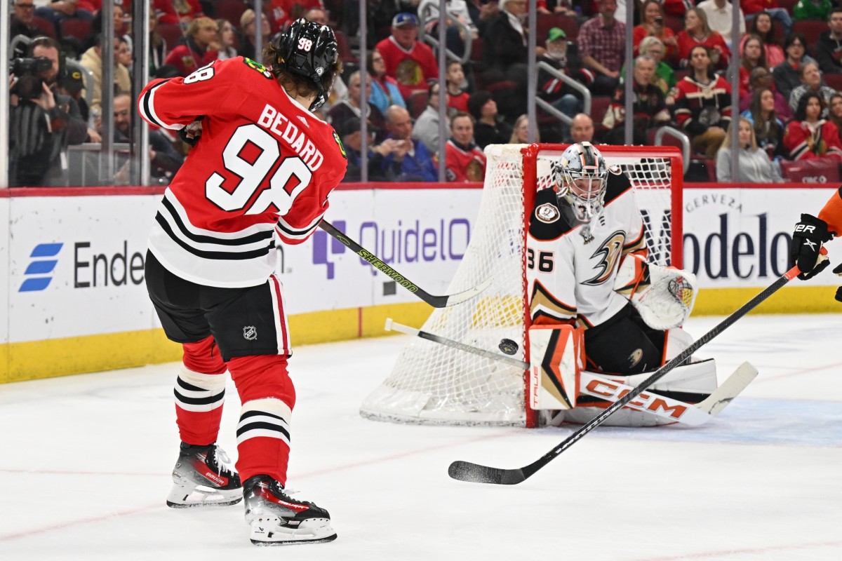 Connor Bedard With 20th Goal, Five Points To Power Blackhawks Past Ducks,  7-2 - The Chicago Blackhawks News, Analysis and More