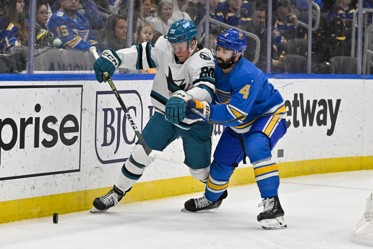 Blues player of the game vs. Kraken: Nick Leddy - The Hockey News St ...