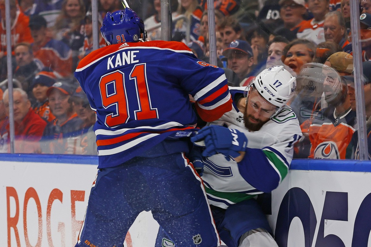 Nikita Zadorov Taunts Evander Kane - The Hockey News Edmonton Oilers News,  Analysis and More