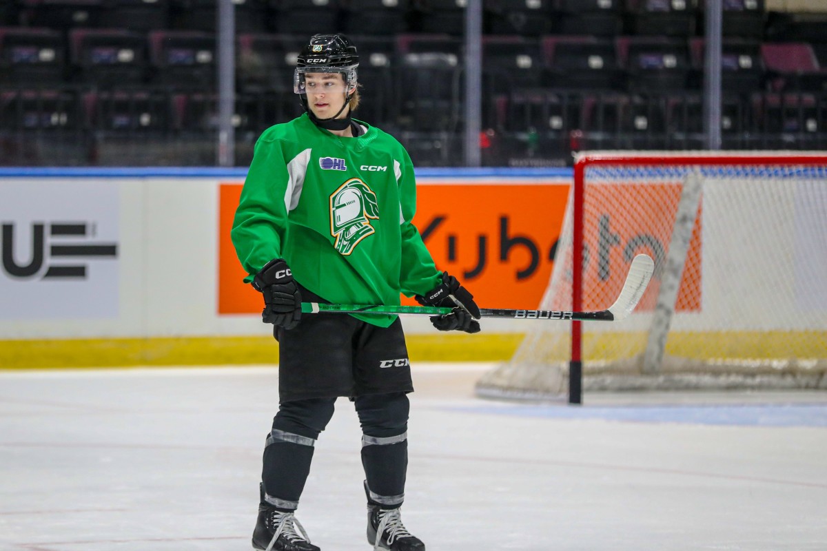 London Knights forward Denver Barkey.