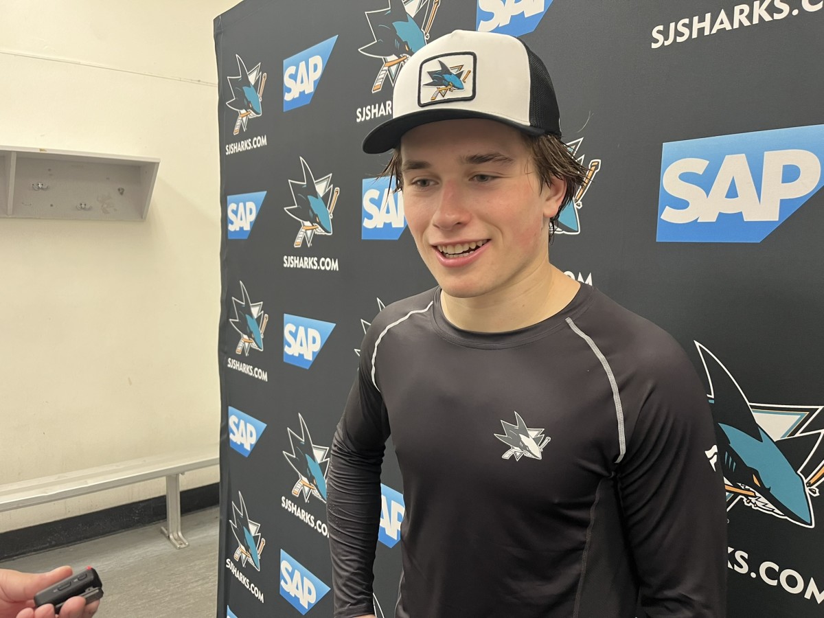 Macklin Celebrini Hits The Ice For Sharks Development Camp; Decision To ...