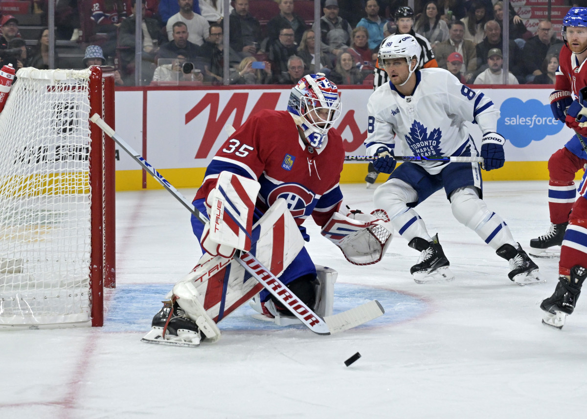 Canadiens Montembeault New Mask Spotlights Honored Goaltenders The